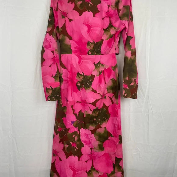 NWT Vestique Jacqueline Floral Pink Midi Dress Size Small - Picture 15 of 16